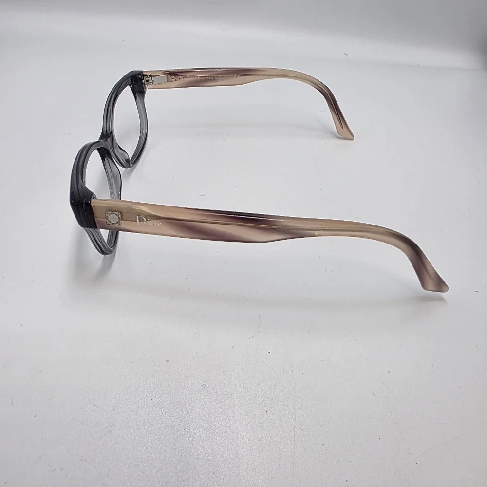 Christian Dior CD3179 HV2 Eyeglass Frames Transparent Grey Square 52mm Authentic